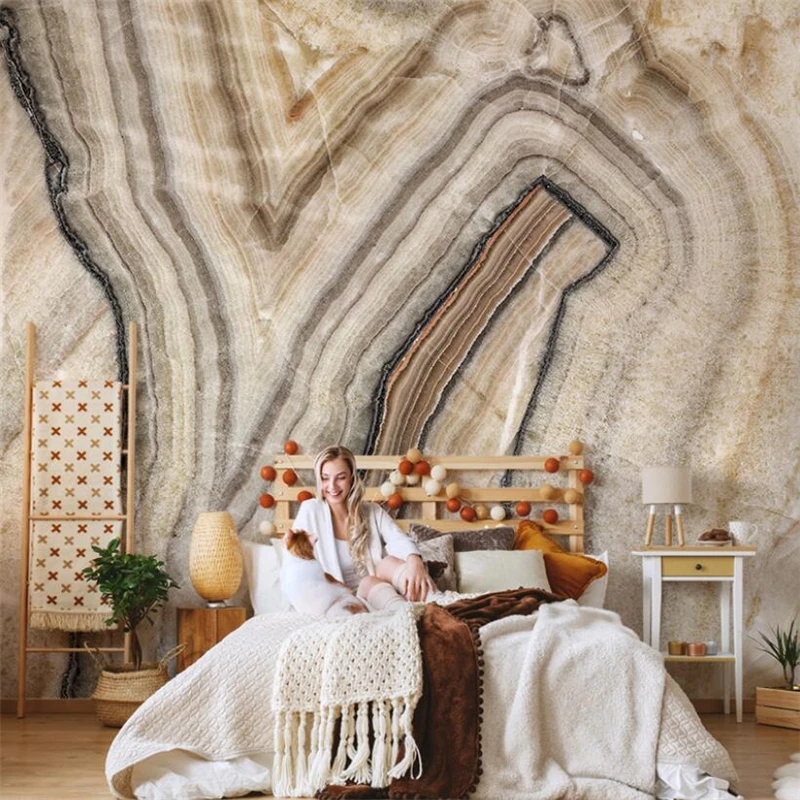 

beibehang Customized 3d wallpaper mural Nordic abstract art marble pattern living room sofa TV background wall luxury home decor