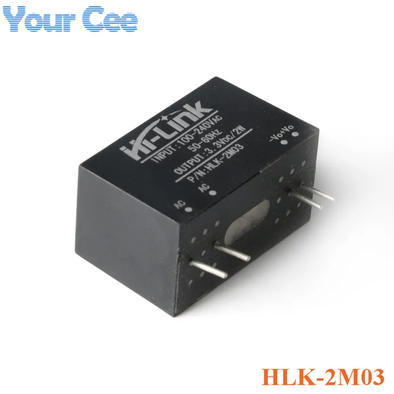 HLK-2M03 HLK-2M05 HLK-2M09 HLK-2M12 AC-DC Power Module AC to DC Mini Isolation Switch Power Supply Module 220v to 3.3v 5v 9v 12v