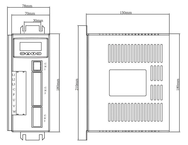 90ST-M04025 220V 1000W AC Servo Motor 4N.M. 2500RPM 1KW Servomotor Single-Phase AC Drive Permanent Magnet Matched Driver