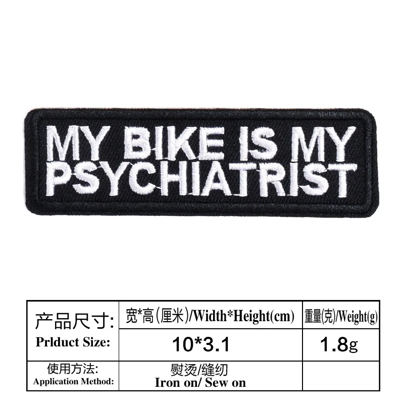 SARCASM IT IS WHAT LOVE LIFE YOU LIVE THERAPY MOTORCYCLE MC RIDE BIKE PATCHES Jacket Vest Funny Biker Saying Patch Emblem badge