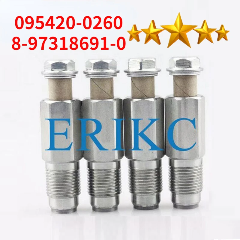 

4PCS 095420-0260 FUEL RAIL PRESSURE RELIEF VALVE REGULATOR SENSOR 0954200260 Valve OEM 8973186910 8-97318691-0