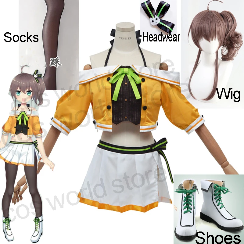 Hololive VTuber GAMERS YouTuber Natsuiro Matsuri Cosplay Costumes Women Cute Dress Top Skirts Halloween Carnival Party Uniforms