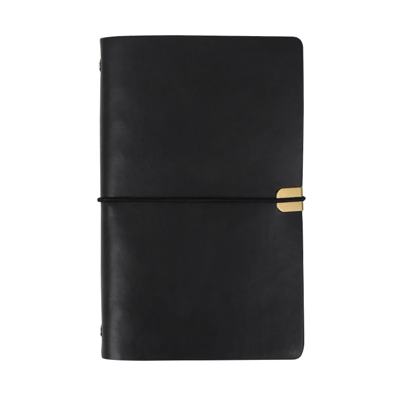 Vintage Notebook Notepad Soft Leather Binder Faux Leather Diary A6 Blank Kraft Paper Hand-written Ledger Notebooks Planner