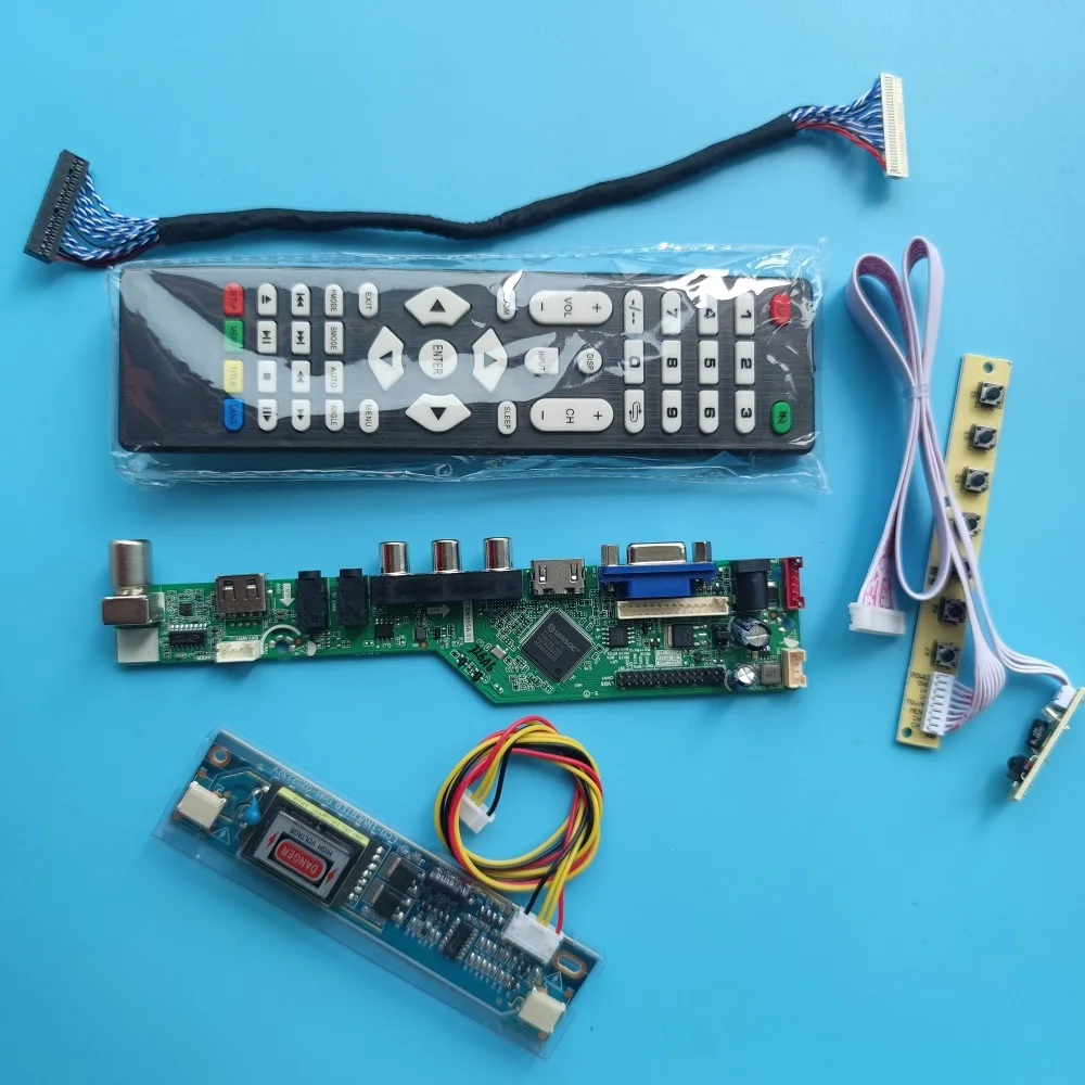 

Комплект для LP150X12/QD15XL11/QD15XL15/B150XN05/B150XN06 VGA+AV+USB 2CCFL 1024*768 LVDS 30-контактный экран, плата контроллера ЖК-дисплея