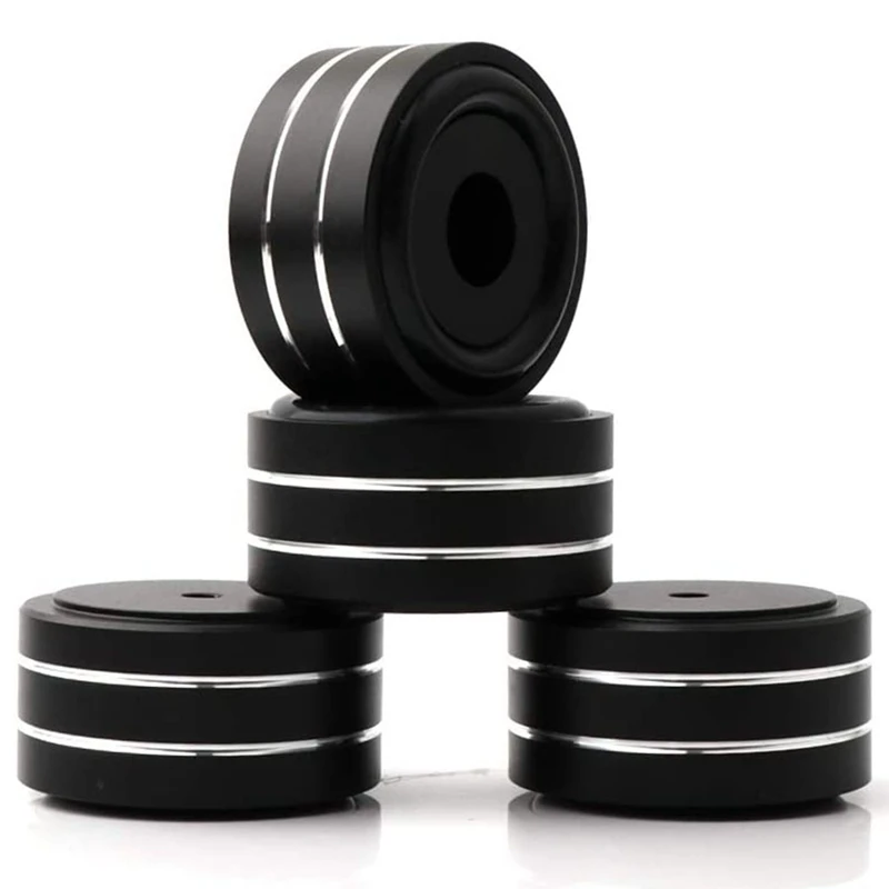 4個40X20Mmアルミハイファイアンプスピーカー分離スタンドターンテーブルdac足パッド