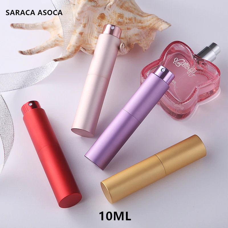 

Wholesale Retial 20pcs/lot 10ml Perfume Bottles TPortable ravel Rotatable Glass Spray Perfume Empty Refillable Bottles