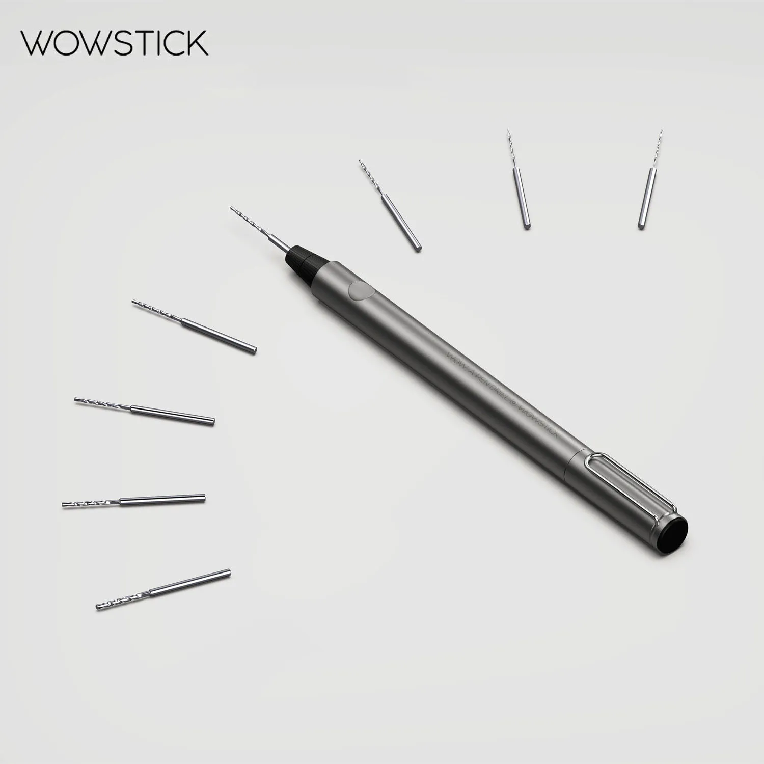 オリジナルのWowstickドリル,8ビットメタルミニ電動ハンドドリルタイプc,充電式ミニチュアライト,軽量で簡単な操作,オリジナル