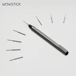 Original WOWSTICK Drill With 8 Bits Metal Mini Electric Hand Drill Type-C Rechargeable Miniature Light weight Easy Operation