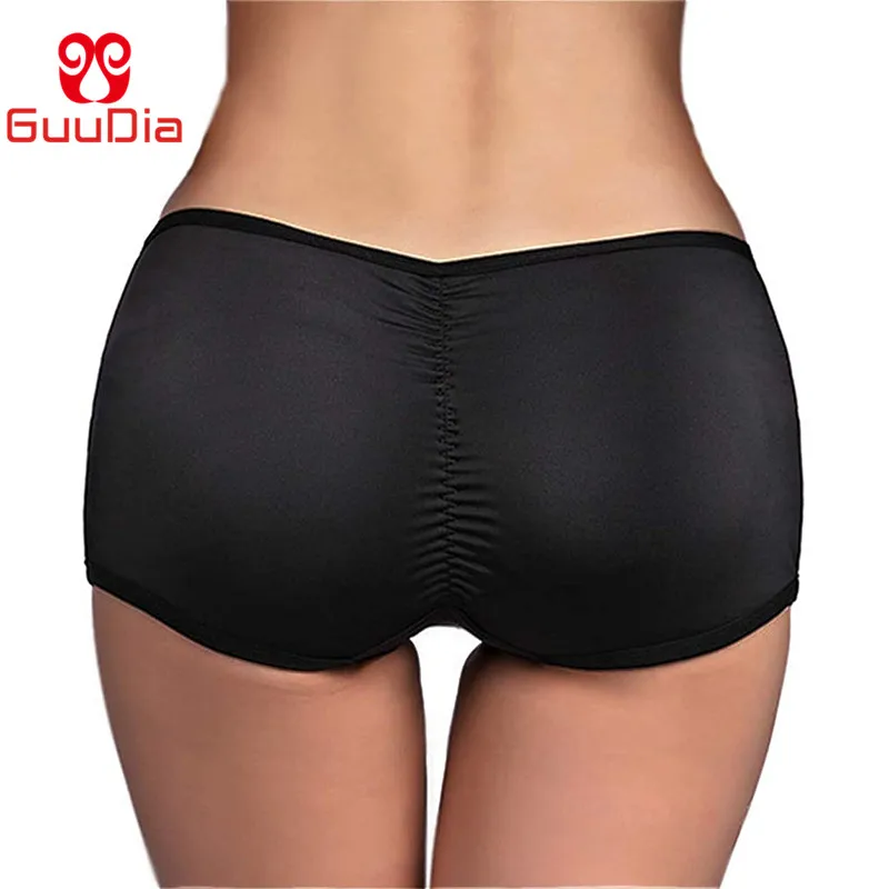 

GUUDIA Low Waist Padded Enhancer Peach Butt Shapers Butt Lifter Hip Enhancer Control Panties Seamless Women Body Shapers Women