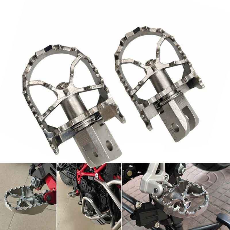 

Motorcycle CNC Foot Pegs Pedals Footrest for Suzuki GW250 DL250 V-Strom DL-250 GW-250 Widen Adjustable Foot Rests Footpegs