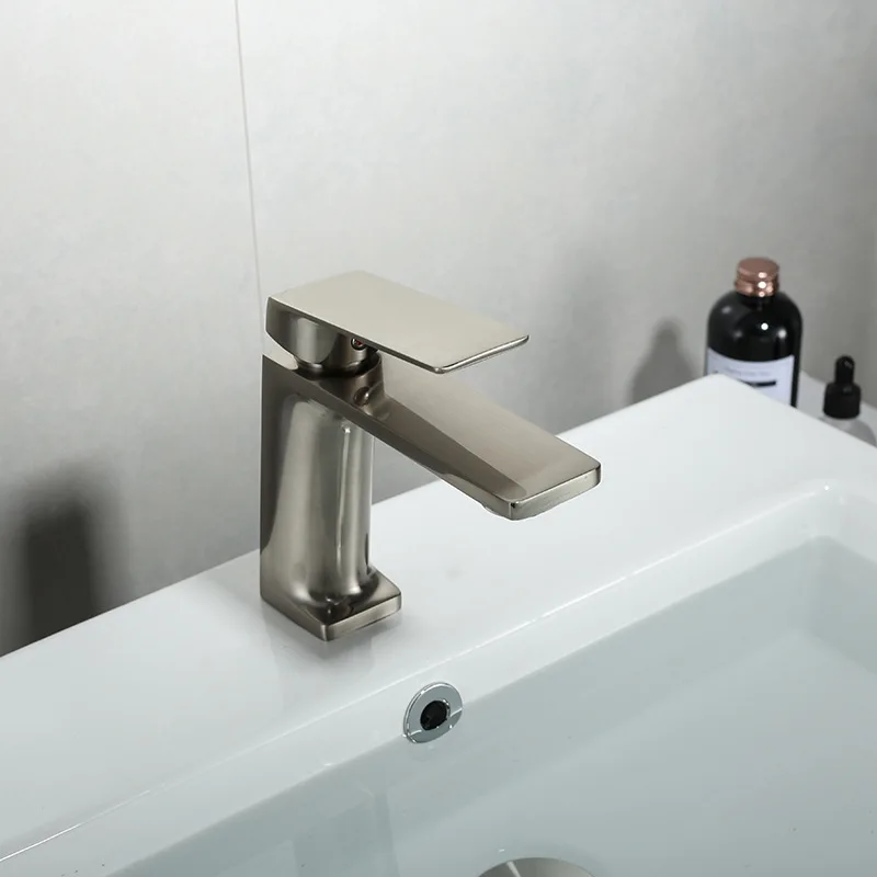 Robinets de ark chromés, trou à poignée unique, pont de lavage vintage, grue de robinet de centre commercial chaud et froid