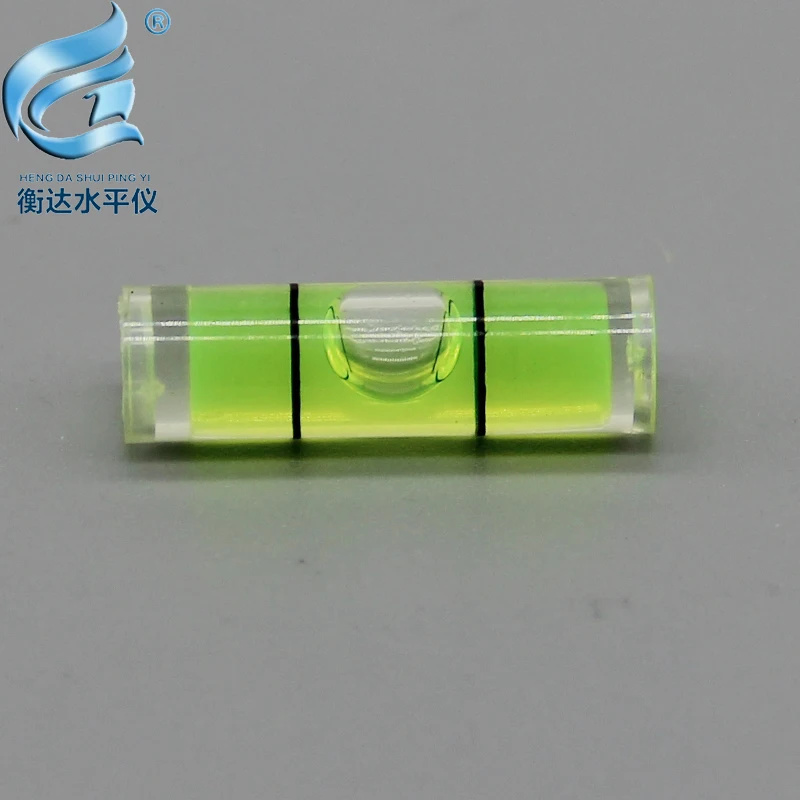 100pcs 6 * 20mm Acrylic Level Small High-precision Bubble Level Round Level Vial