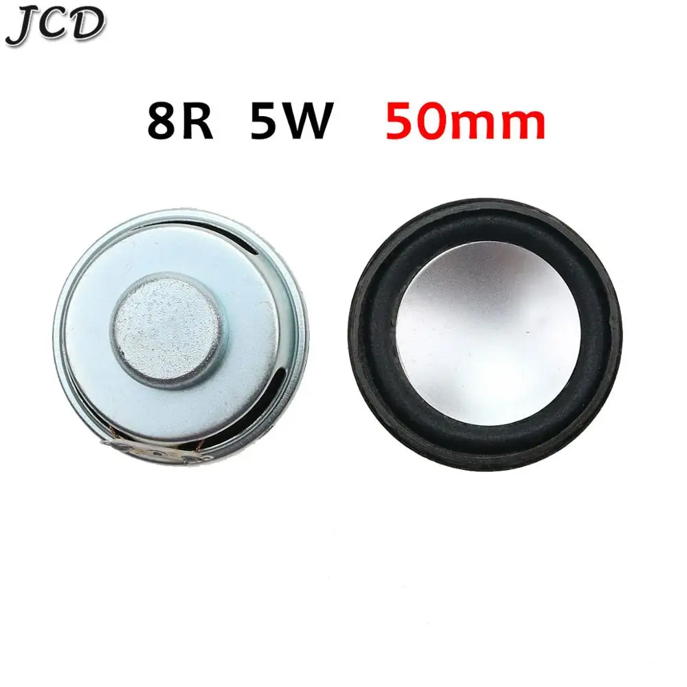 JCD 1pcs Acoustic Loudspeaker 8 Ohm 5W 8R 50MM 5CM Speaker Internal Magnetic 13 Core 18MM Magnetic 18MM