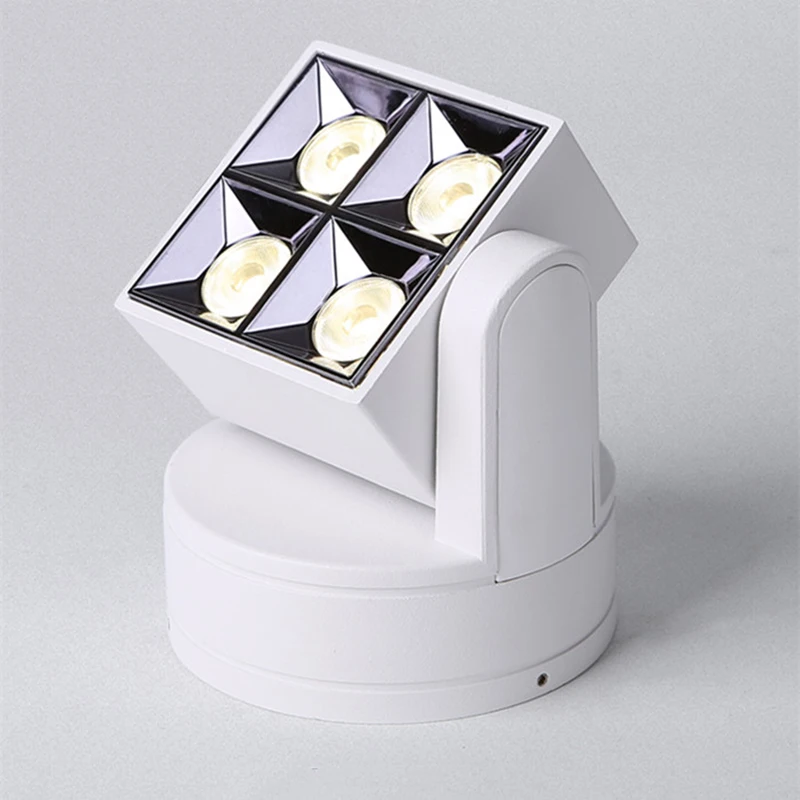 Możliwość przyciemniania SquareAnti-Glare LED Downlights sufitowy COB Surface mounted12W AC85-265V kąt obrotu sypialnia kuchnia oświetlenie