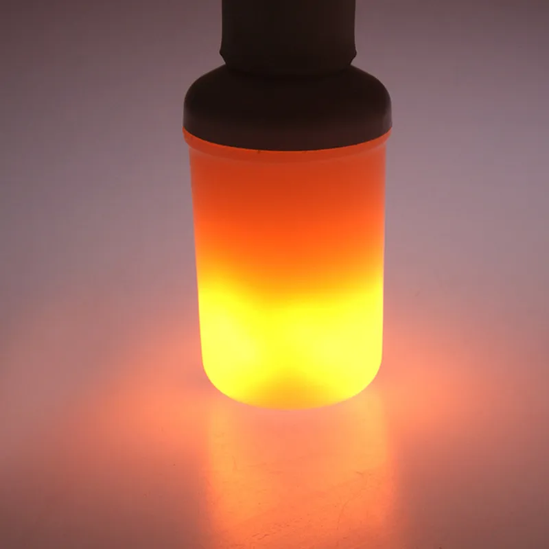 Ampoule Led E27, 4 modes d'éclairage, effet de feu, 220V, 15W