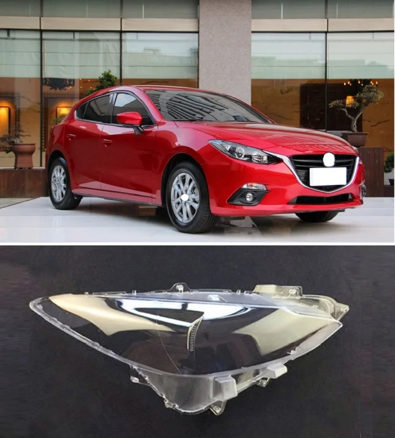 Lofty Richy For Mazda 3 Axela 2014 2015 2016 Headlight Shade Cover Headlamp Lamp Shell Mask Lampshade Transparent Glass  Lens