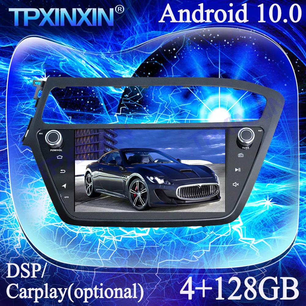 For Hyundai I20 2018 Android 13.0 PX6 IPS 4+128G Carplay Multimedia Player Tape Recorder GPS Navigation Auto Radio Head Unit DSP