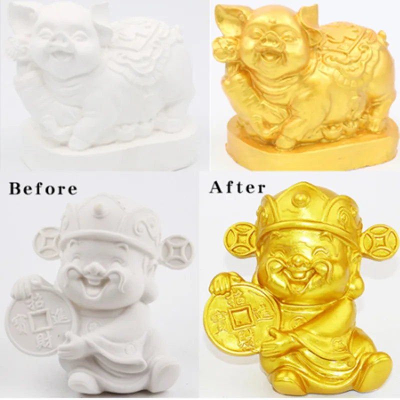 100g / 1kg Hot stamping bright Gold paint,Metal lacquer, wood paint, tasteless water-based paint,Can be applied on any surface