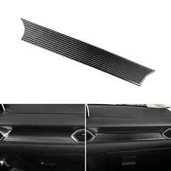 Real Carbon Fiber Car Styling Center Console Dashboard Panel Cover Protective Trim For Mazda CX-5 CX5 2017 2018 ONLY LHD