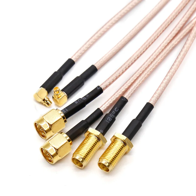 MMCX auf SMA adapter kabel MMCX auf SMA stecker kabel MMCX zu RP-SMA-K zopf 15cm länge RG316 SMA zu MMCX kabel