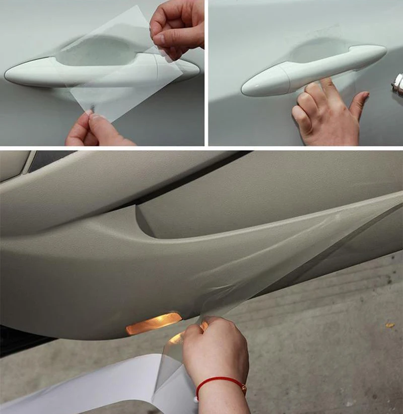 10/15/20cmX4M Auto Schutz Film Aufkleber Stoßstange Haube Farbe Schutz Film Vinyl Klar Transparent abziehbilder Zubehör – Detail 8
