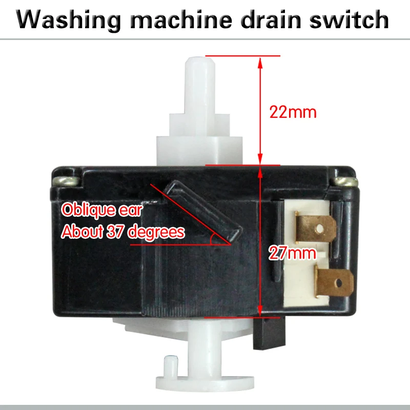 1pc  washing machine drain switch, inclined ear drainage switch, double cylinder washing machine drain function switch