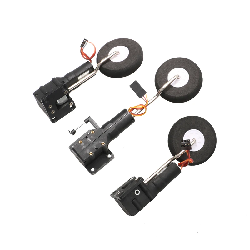 1set 25g Electronic Retractable Landing Gear Digital Servoless Metal Retract Gear for RC Fixed Wing SU27 KT Board Aircraft Parts