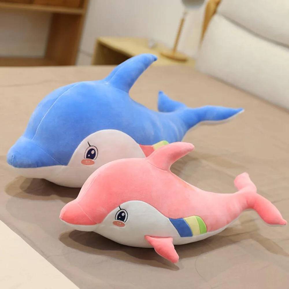 

Dolphin Doll Aquarium Animal Children Birthday Christmas Gift Stuffed Plush Toys Girl Sleeping Pillow