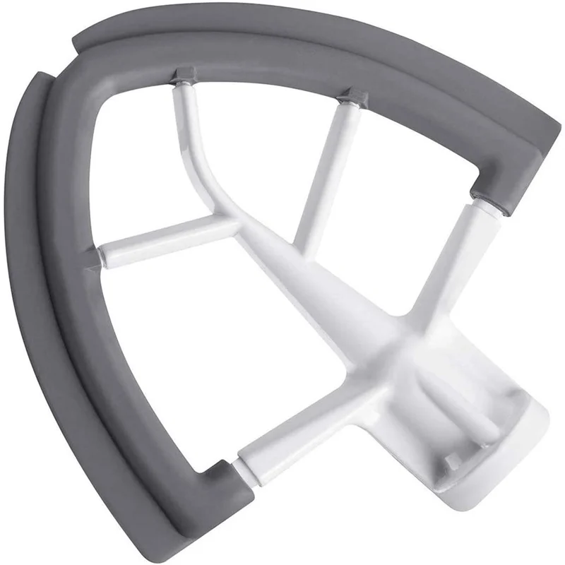 خلاط بحافة مرنة لخلاط حامل الرأس المائل كيتشن ايد ، 4.5-5 كارت مسطح المحرض مجداف السلطانية ملعقة مع مطاط سيليكون