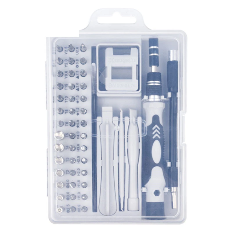 

52 in 1 Clock, mobile phone disassembly and repair tools Multifunctional chrome vanadium steel screwdriver set