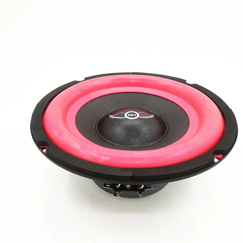 I KEY BUY 202mm 8 Inch Car Subwoofer 400W 4 Ohm Big Red Foam Edge Surround for Audio System Modified DIY Bass Woofer