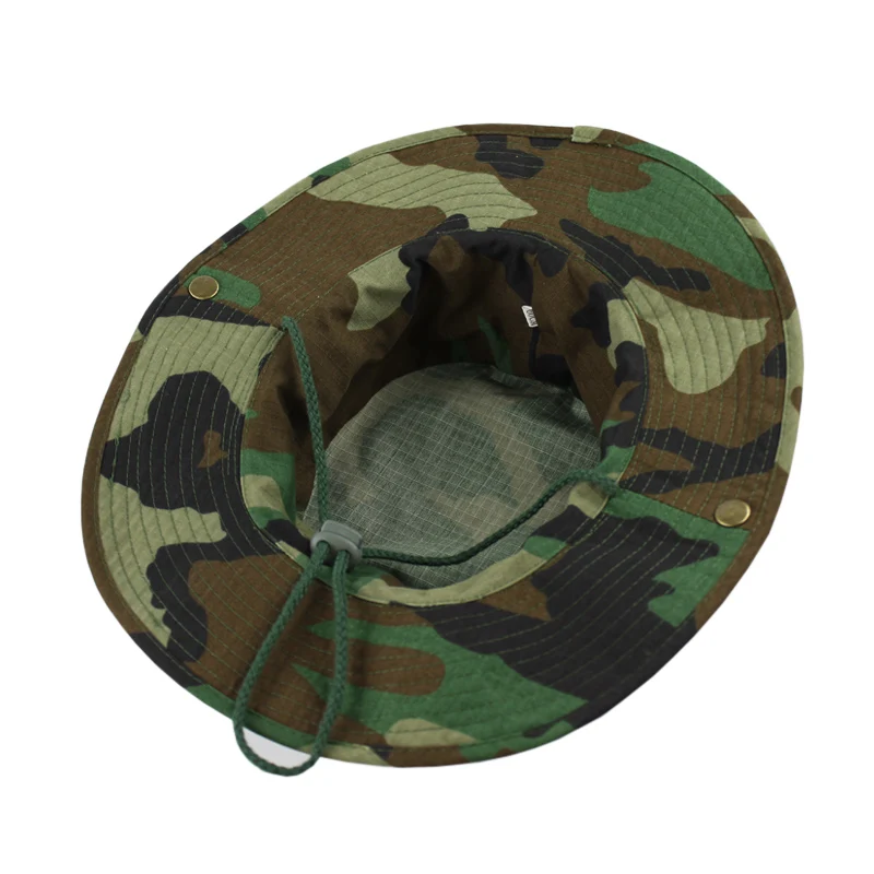 VULPO Outdoor Sports Camouflage Hat Tactical Bonnie Hat Hunting Hat Round-Brimmed Sun Hat Outdoor Camping Cap