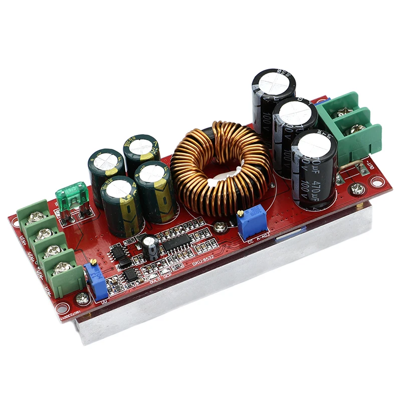 1PCS DC-DC Converter 20A 1200W Step Up Step Down Buck Boost Module 8-60V To 12-83V Adjustable Charging Power Module 