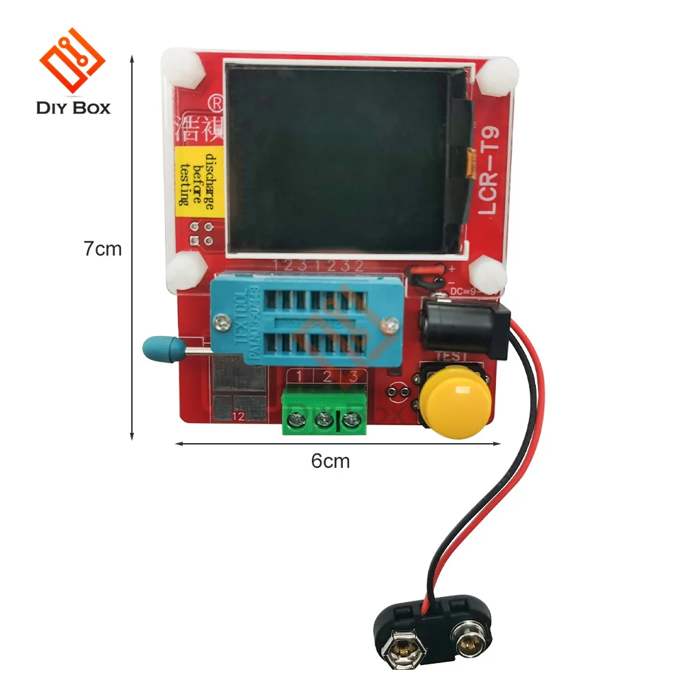 LCR-T9 Multifunction Transistor Meter TFT Graphic Display Tester Diode Capacitance Measure Electronic Industrial Components