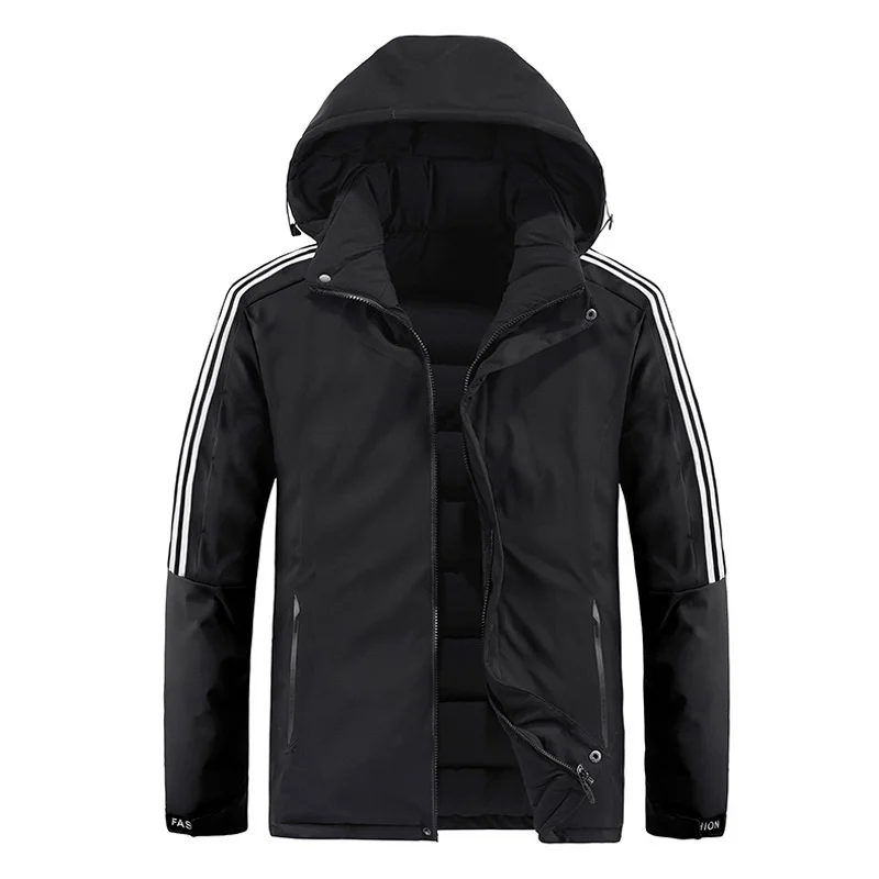 

Men Autumn Handsome Fashion Warm Jacket Winter All-match Korean version Double-sided wear personality trend Loose Outwear Casual