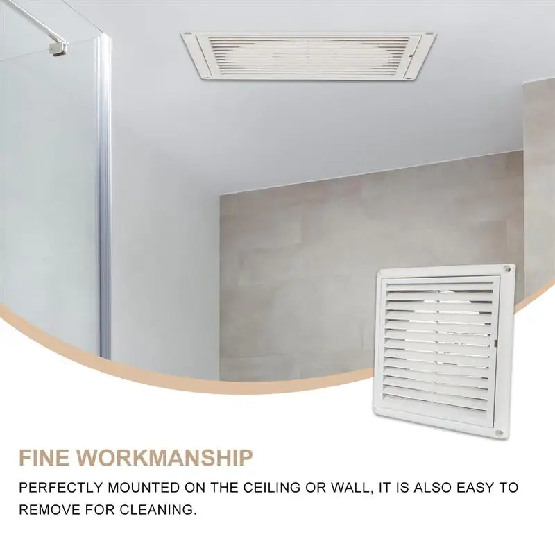 Vent Air Cover ครอบคลุมผนังกำแพงย่างระบายอากาศ Vents เพดานพลาสติกสำหรับภายในภายนอกลงทะเบียนเครื่องปรับอากาศเครื่องเป่ารู