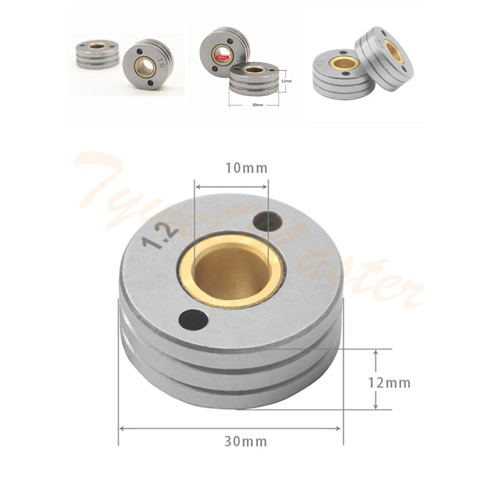 Wire Feeder Roll V U K Knurl Groove 0.8 1.0 1.2mm for Steel Aluminum Flux Cored Wire MIG Welding Machine