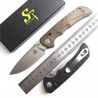 Sitivien ST110/ST103 D2 Folding Pocket Knife Micarta Handle High Quality Hunting Tactical Outdoor Camping Kitchen EDC Knife