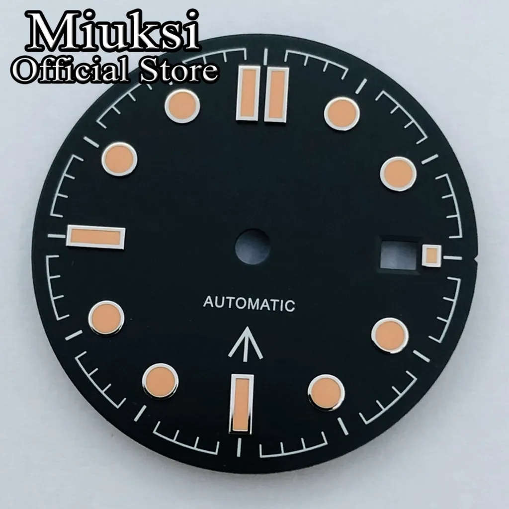 Miuksi 31mm sterile dial luminous fit NH35 NH36,ETA 2824 2836,Miyota 8205 8215 821A,Mingzhu DG2813 3804,Seagull ST1612 movement