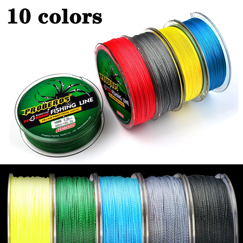 POETRYYI 100M Super Strong Braided Wire Fishing Line 6-80LB 0.4-8.0 PE Material Multifilament Carp Fishing For Fish Rope Cord