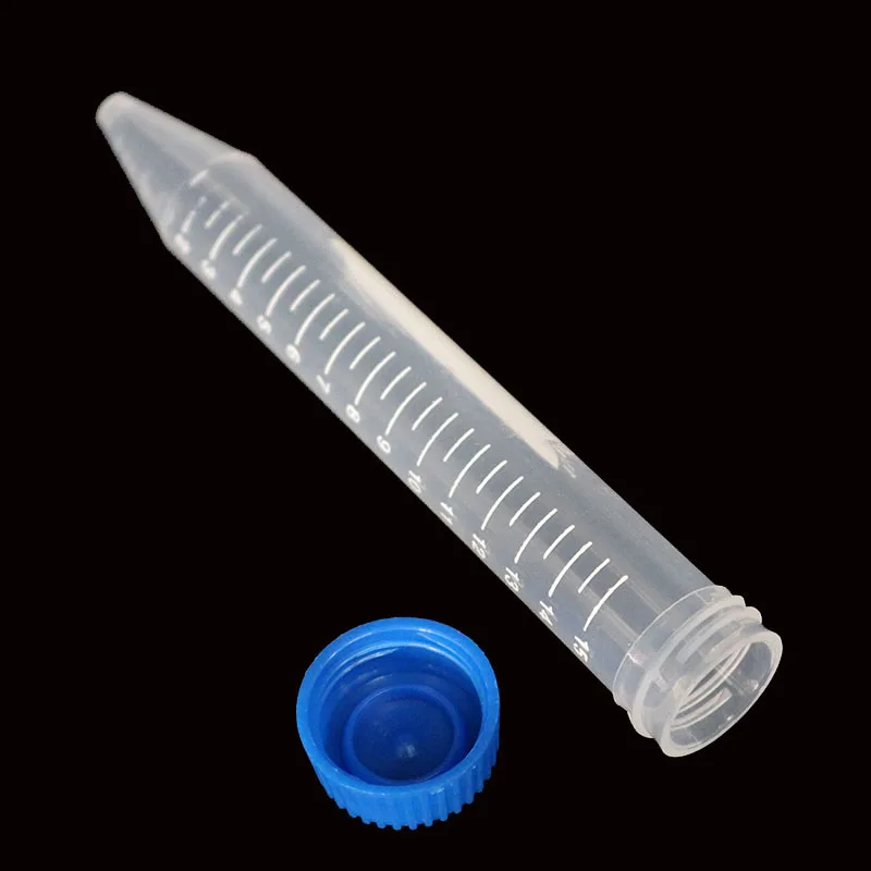 10 / Pk 15ml Screw Cap Plastic Bottle Transparent Tube Sample Storage Container Radiation Experiment Centrifuge Tube Plastic