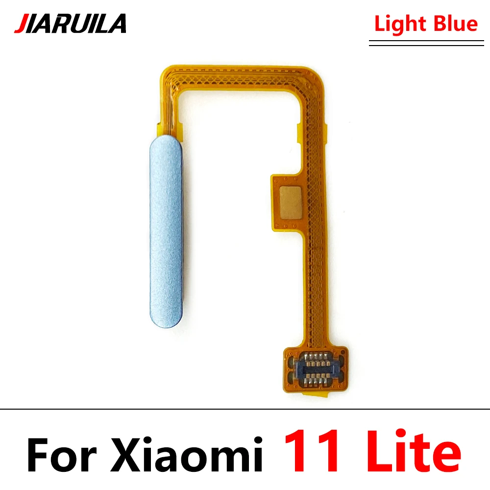 Nuovo per Xiaomi Mi 11 Mi11 Lite sensore di impronte digitali tasto di ritorno domestico pulsante Menu cavo a nastro flessibile nero bianco blu verde