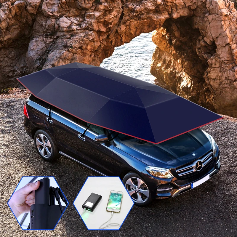 Car Fully/Semi-Automatic Awning Tent Auto Smart Insulated Cover Outdoor Waterproof Folded Portable Canopy Cover Remote Control