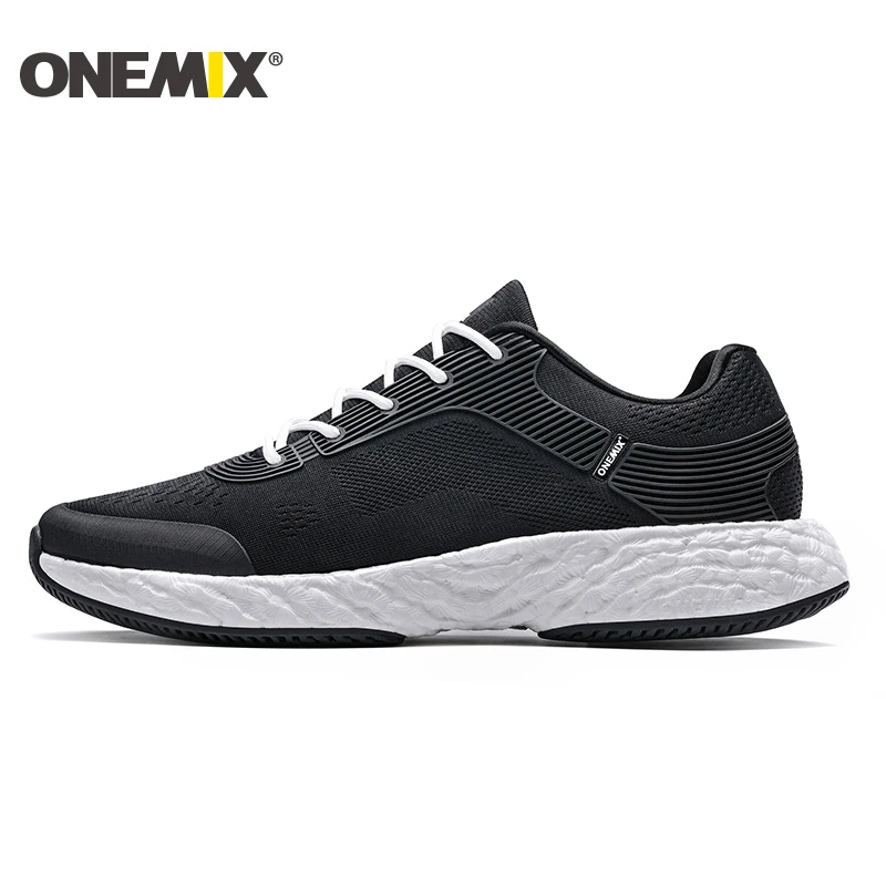 ONEMIX Running Shoes Man Mesh Non-slip Sport Shoes Anti-skid Outdoor Breathable Fitness Trekking Jogging Shoes Light Sneakers