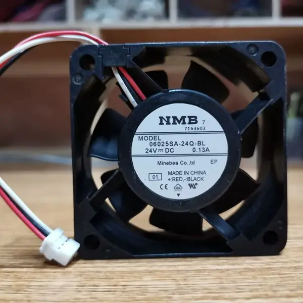 NMB 06025SA-24Q-BL 6025 6CM 24V 0.13A 3pin cooling fan legal cooler 60x60x25mm