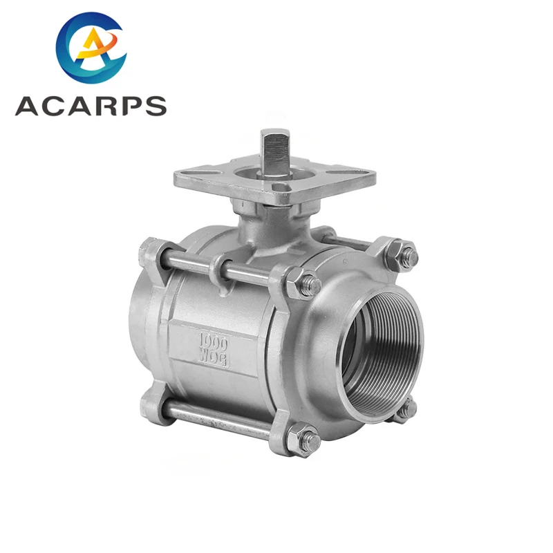 

2 Inch Stainless Steel BSP High Platform Thread Ball Valve Three-piece Ball Valve