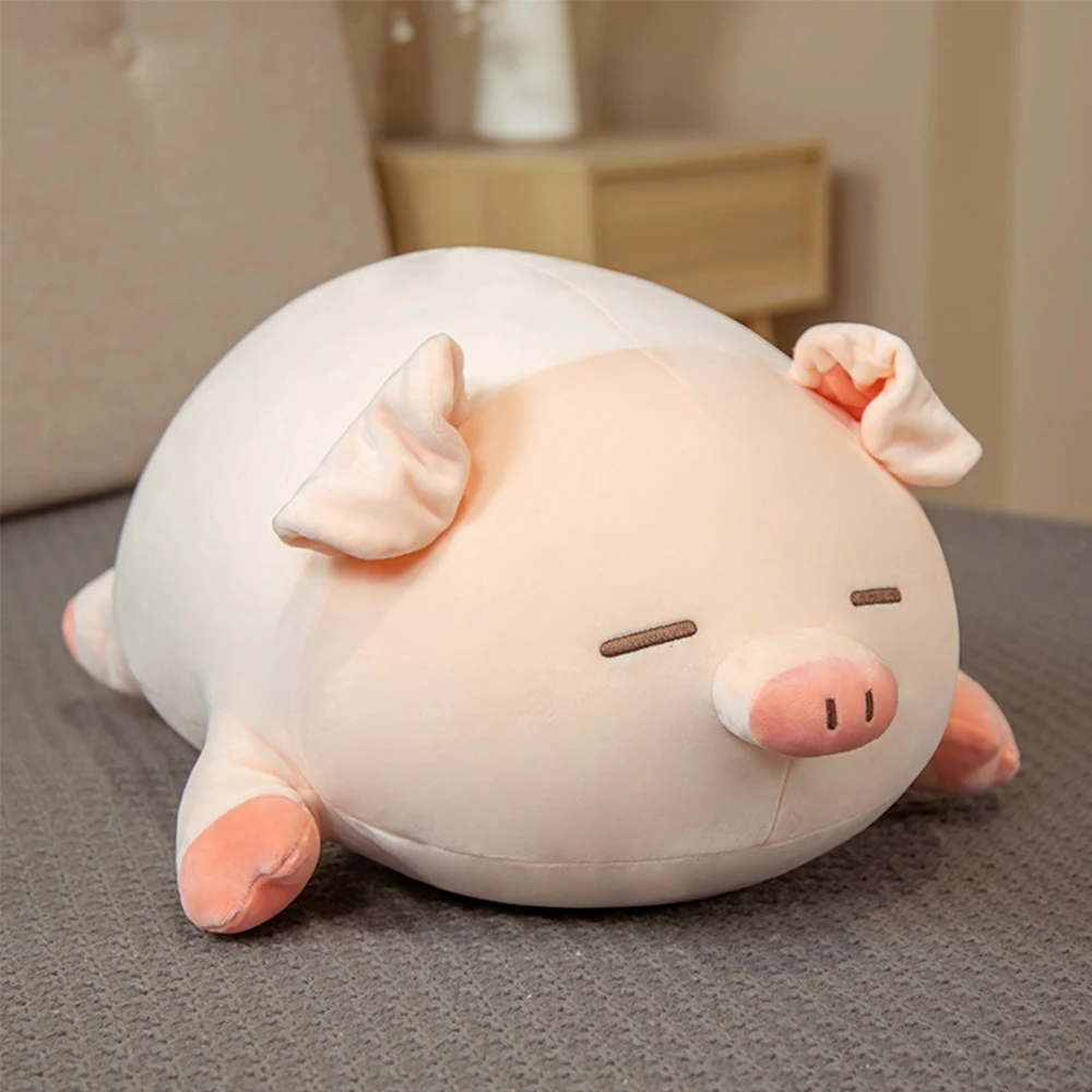 Peluche cochon en peluche pour enfants, jouets mignons, coussin, oreiller doux, canapé, Animal calme, poupées en peluche, cadeau d'anniversaire pour enfants