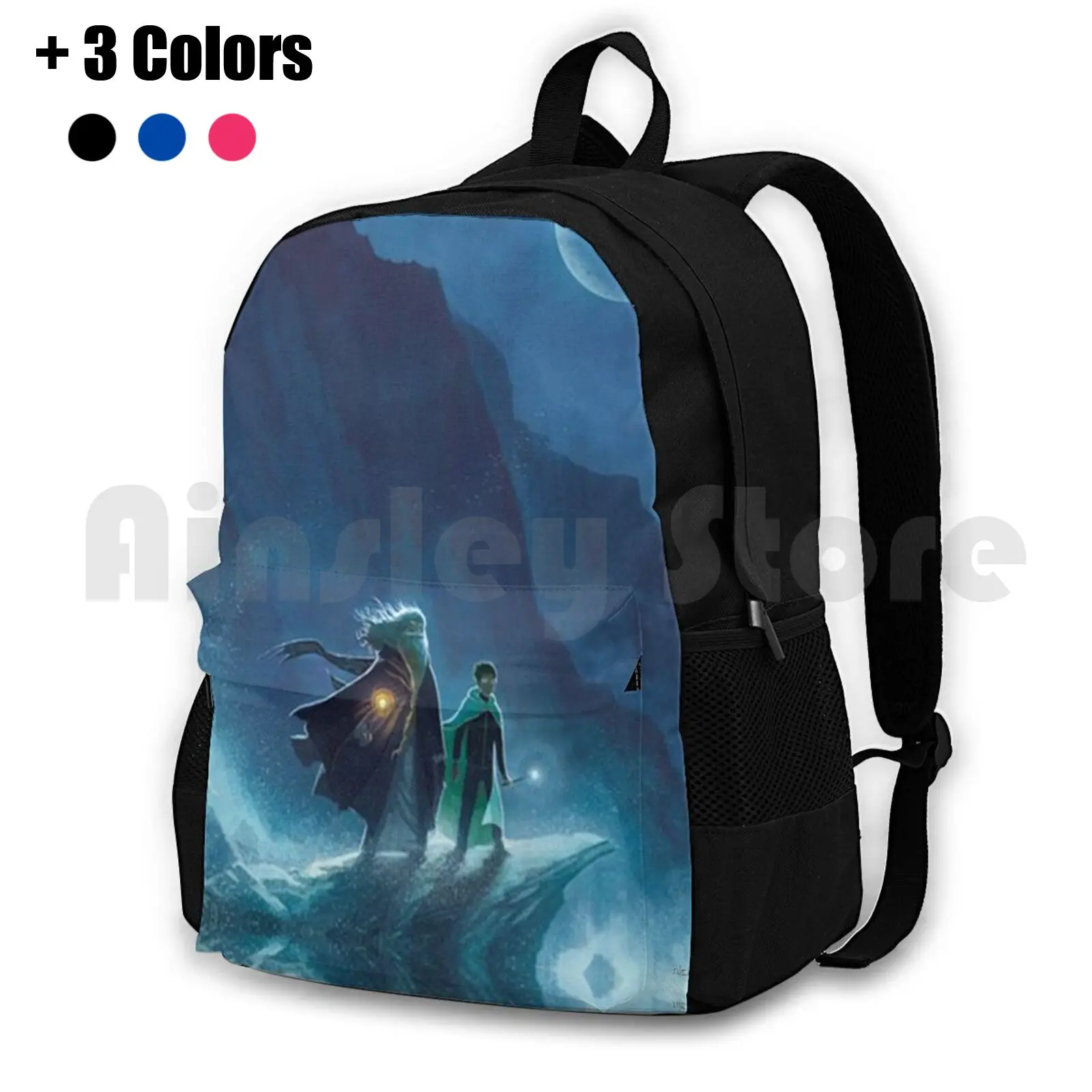 Magic Moon Outdoor Hiking Backpack Waterproof Camping Travel Movies Fantasy Fantasy Movies Olivanders Diagon Alley Alley Best