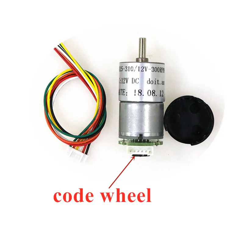 25mm Motor Encoder Motor Speed code disk Code wheel speed measure code disc Suitable for full metal gear DC geared 25mm motor