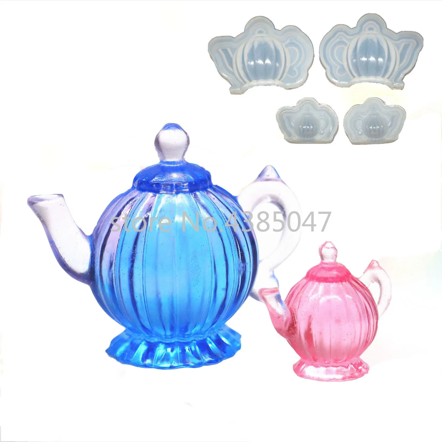 3D Teapot Pumpkin Bottle Hollow glass cover DIY Silicone Jewelry Tools for Making Pendant Resin Casting Mould Handcraft Tool